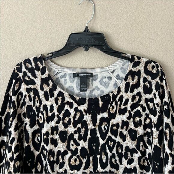 INC Leopard Print Sweater - Picture 3 of 5